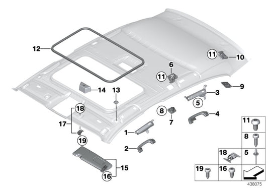 Genuine BMW 51447271405 F20 Seal For Sunroof EVERESTGRAU (Inc. 335iX, 418d & 430iX) | ML Performance UK UK Car Parts