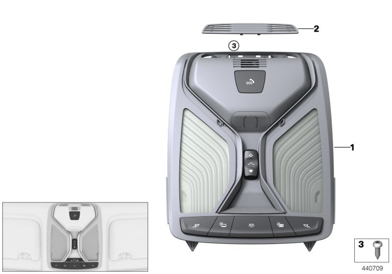 Genuine BMW 61317910960 G21 M Headliner Control Module (Inc. X3 20dX, X5 40iX & X4 M) | ML Performance UK UK Car Parts