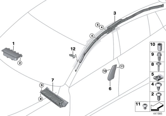 Genuine BMW 72127285956 Side Airbag, Front Right Seat ZIMTBRAUN (Inc. 650i, 650iX 4.0 & 640i) | ML Performance UK UK Car Parts