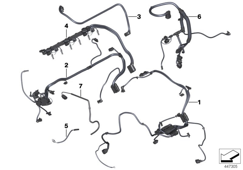 Genuine BMW 12517620677 F25 Wiring Harness, Eng. Sensoric Module 1 4WD MSA NVLD (Inc. X3 28iX) | ML Performance UK UK Car Parts