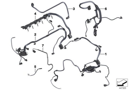 Genuine BMW 12517620677 F25 Wiring Harness, Eng. Sensoric Module 1 4WD MSA NVLD (Inc. X3 28iX) | ML Performance UK UK Car Parts