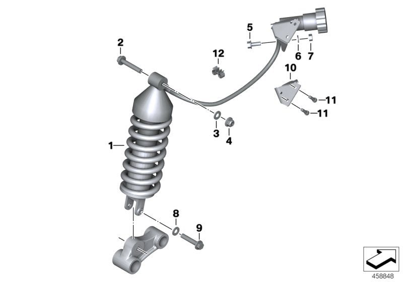 Genuine BMW 07129964677 Self-Locking Hex Nut M10X1,25 (Inc. R 80 GS, R 100 R & R 100 GS) | ML Performance UK UK Car Parts