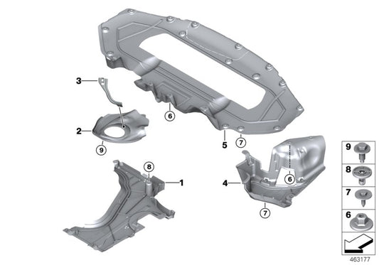 Genuine BMW 51758491263 G11 Underbody Paneling, Left PHEV (Inc. 740e, 745e & 745Le) | ML Performance UK UK Car Parts
