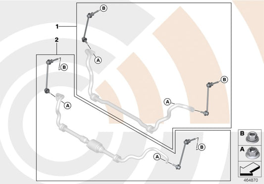 Genuine BMW 31352413536 E71 F15 E70 Repair Kit For Anti-Roll Bar Links VALUE LINE (Inc. X5 3.0d & X6) | ML Performance UK UK Car Parts
