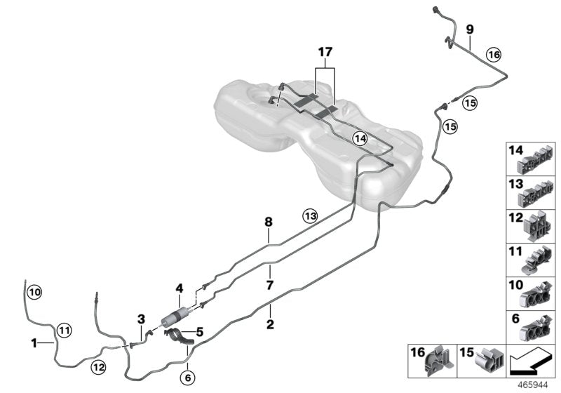 Genuine BMW 16127389878 Fuel Feed Line (Inc. 750LiX, 750LiX 4.0 & M760LiX) | ML Performance UK UK Car Parts