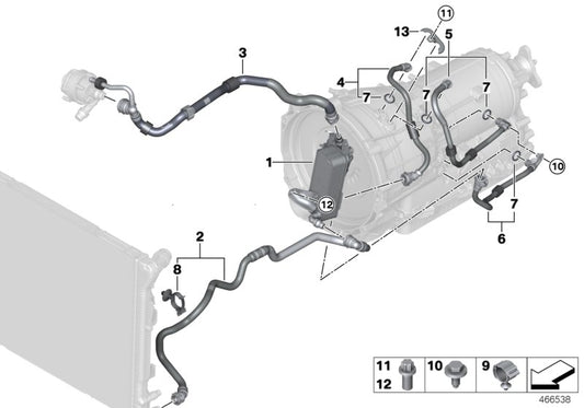 Genuine BMW 17228644295 Bracket For Transmission Oil Cooler (Inc. 330e) | ML Performance UK UK Car Parts