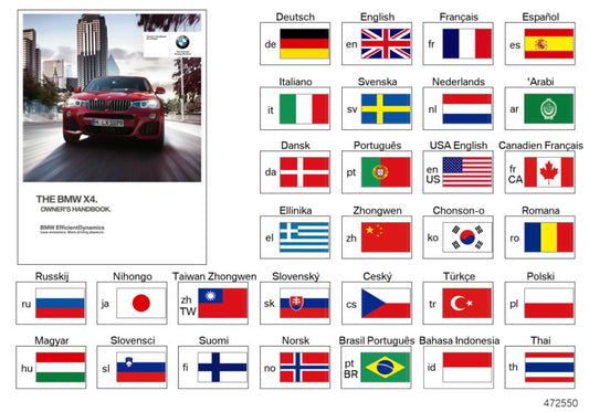 Genuine BMW 01402966102 F26 Owner's Manual For F26 ENUS (Inc. X4) | ML Performance UK UK Car Parts