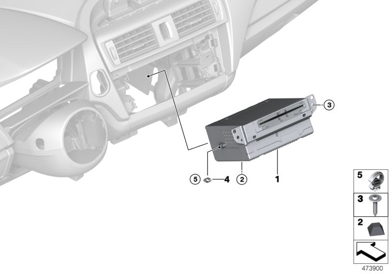 Genuine BMW 61139322724 Clip (Inc. 220dX, X3 30iX & 730d) | ML Performance UK UK Car Parts