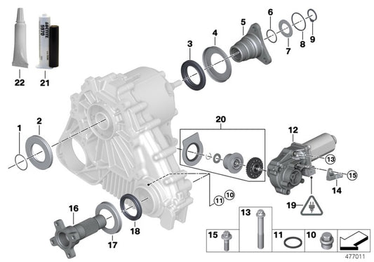 Genuine BMW 27102449709 E72 E53 E70 Exchange Servomotor (Inc. X3 2.5si & X5) | ML Performance UK UK Car Parts