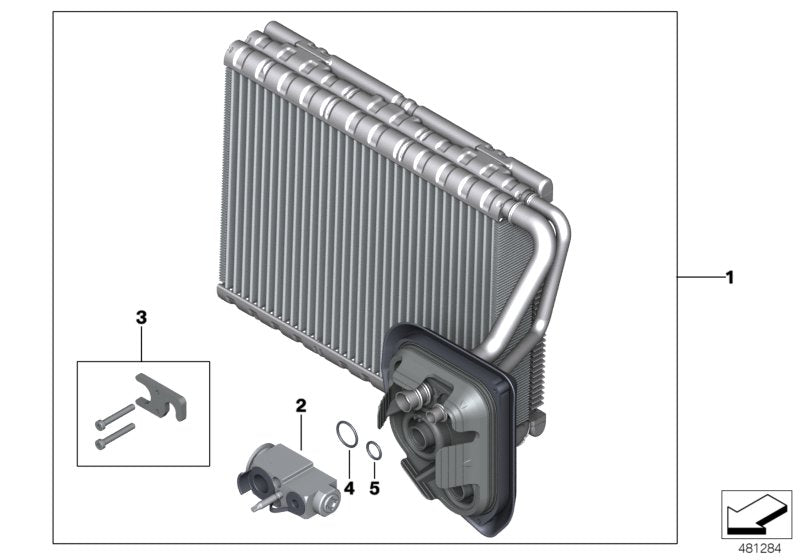 Genuine BMW 64116805503 G30 Evaporator (Inc. 745LeX, 530e & 740Le) | ML Performance UK UK Car Parts