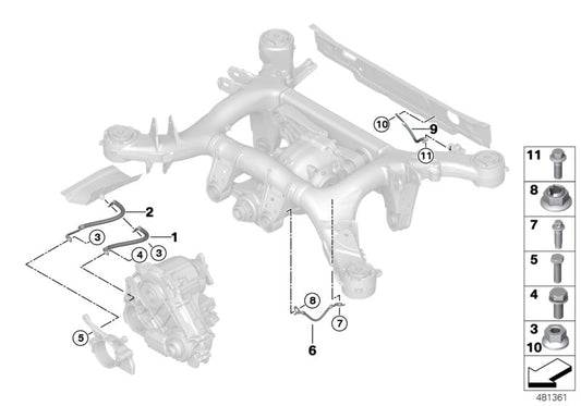 Genuine BMW 12428678876 G20 G21 Emi Cable, Rear Differential (Inc. 330dX, 330i & 330d) | ML Performance UK UK Car Parts