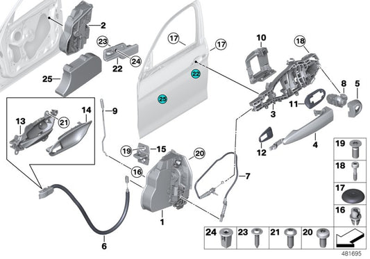 Genuine BMW 51217229462 System Latch, Right (Inc. 225d, 328i & X1 20iX) | ML Performance UK UK Car Parts