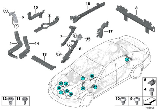 Genuine BMW 61136824323 G32 G11 Holder (Inc. 520d ed, M550iX & 725Ld) | ML Performance UK UK Car Parts