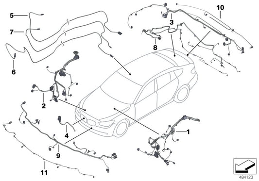 Genuine BMW 61119326076 Front Right Repair Wiring Set (Inc. 535i, 640d & 530i) | ML Performance UK UK Car Parts
