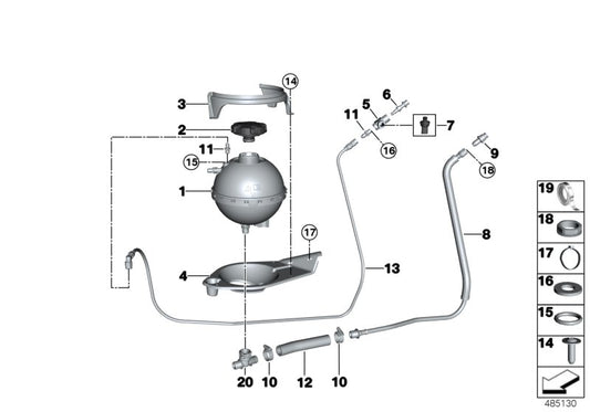 Genuine BMW 17108420303 T-Connector PRESSURE ADJUST (Inc. M6 GT3) | ML Performance UK UK Car Parts