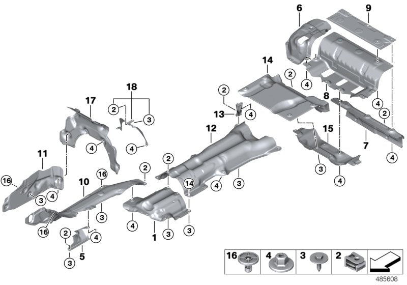 Genuine BMW 51488060077 F90 Fuel Tank Heat Insulation (Inc. M5) | ML Performance UK UK Car Parts