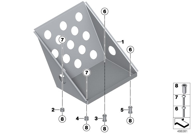 Genuine BMW 51718431695 Spacer Bush PASS.FOOT REST2 (Inc. M4 GT4) | ML Performance UK UK Car Parts