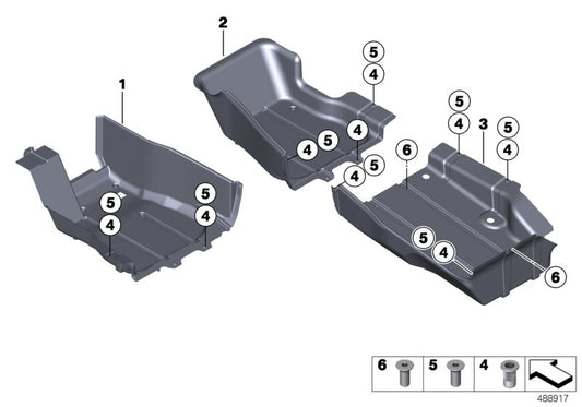 Genuine BMW 51408416582 Passenger's Footwell Trim Panel VO RE/FRONT RH (Inc. M235i Racing)