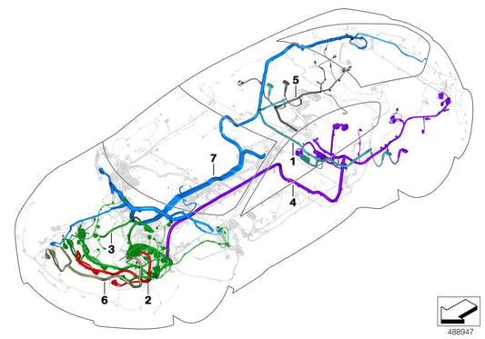 Genuine BMW 61128705534 I15 Rep. Wiring Harness, Drive, Front (Inc. i8) | ML Performance UK UK Car Parts
