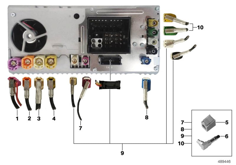 Genuine BMW 61116805943 Hsd Line Hu - Usb/Aux (Inc. X5) | ML Performance UK UK Car Parts