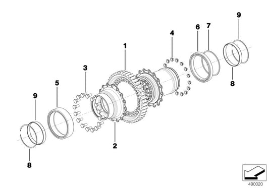 Genuine BMW 23008419553 Hex Bolt FIN. DRIVE DIFF (Inc. M6 GT3) | ML Performance UK UK Car Parts