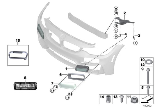 Genuine BMW 63178431778 Headlight Cover, Right 24H LIGHTS (Inc. M4 GT4) | ML Performance UK UK Car Parts
