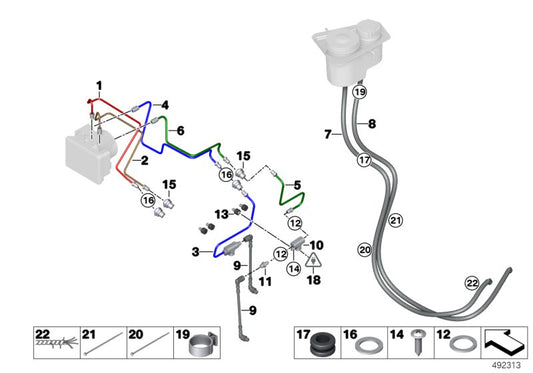 Genuine BMW 34308431126 Brake Pipe MASTER>BLOCK (Inc. M4 GT4) | ML Performance UK UK Car Parts