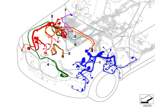 Genuine BMW 61118796585 G01 G02 Rep. Cable For Eps (Inc. X4 & X3 20i) | ML Performance UK UK Car Parts