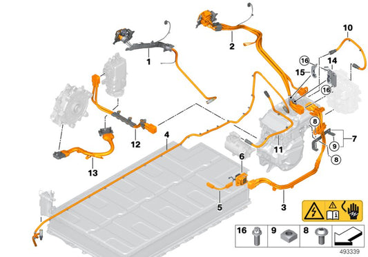 Genuine BMW 61126828064 Hv Cable Set For Ac Charge Socket 7 KW (Inc. i3 60Ah & i3 60Ah Rex) | ML Performance UK UK Car Parts