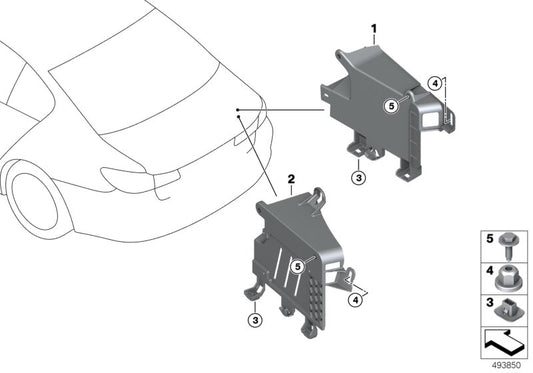Genuine BMW 61429348203 G31 G32 Holder Power Control Unit Pcu (Inc. 620d, 620dX & 540dX) | ML Performance UK UK Car Parts