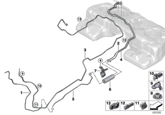 Genuine BMW 16129895495 G05 G06 Scavenge Air Line (Inc. X5 & X6 30iX) | ML Performance UK UK Car Parts
