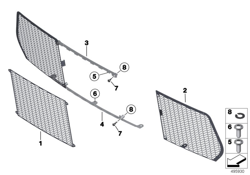 Genuine BMW 51118425500 Bracket Lower PROTECT. GRILLE (Inc. M6 GT3) | ML Performance UK UK Car Parts