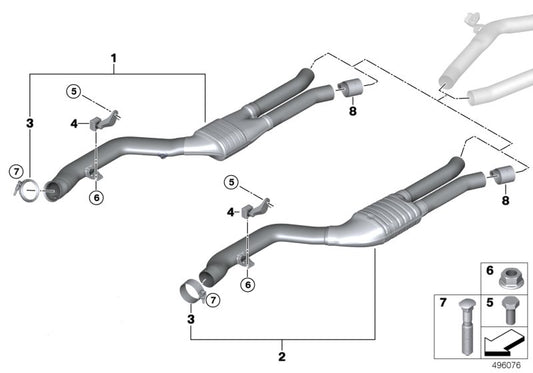 Genuine BMW 18307934417 G29 Front Muffler (Inc. Z4 M40i) | ML Performance UK UK Car Parts