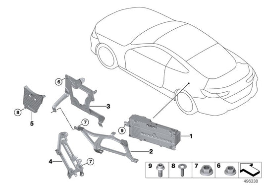 Genuine BMW 65159865414 G14 F92 G15 Bracket Ram / Tv (Inc. 840dX, 840i & M850iX) | ML Performance UK UK Car Parts