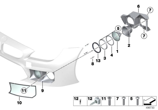 Genuine BMW 63178420573 Gasket Ring ADD. HEADLIGHT (Inc. M6 GT3) | ML Performance UK UK Car Parts