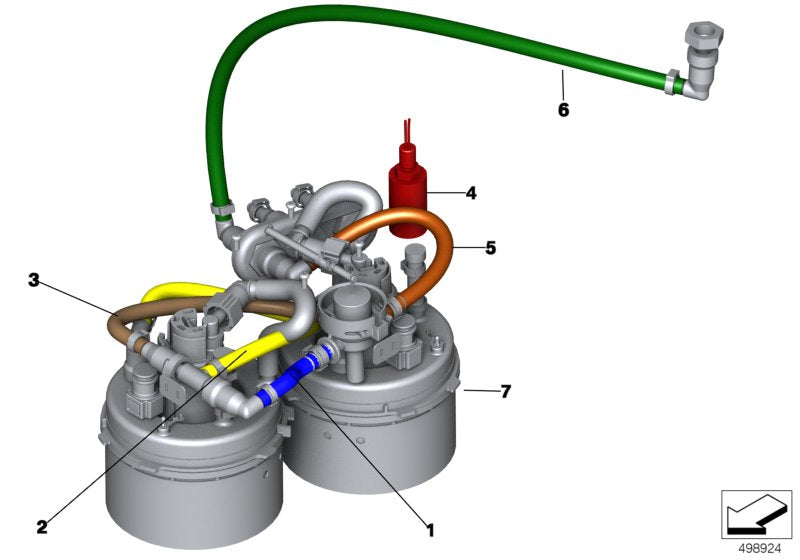 Genuine BMW 16008428622 Fuel Pipe T-PCS. > HP1 (Inc. M6 GT3) | ML Performance UK UK Car Parts