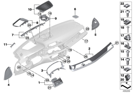 Genuine BMW 51459381387 G11 Side Cover, Left SCHWARZ (Inc. 745eX, 730Li & 750LiX 4.4) | ML Performance UK UK Car Parts