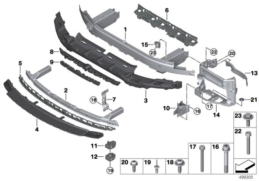 Genuine BMW 51747359810 G15 Covering Cross Member (Inc. 840dX, 840iX & M850iX) | ML Performance UK UK Car Parts