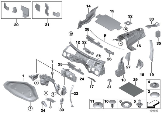 Genuine BMW 51477367278 Seal For Outer Skin, Right (Inc. 340i, 330dX & 320dX) | ML Performance UK UK Car Parts