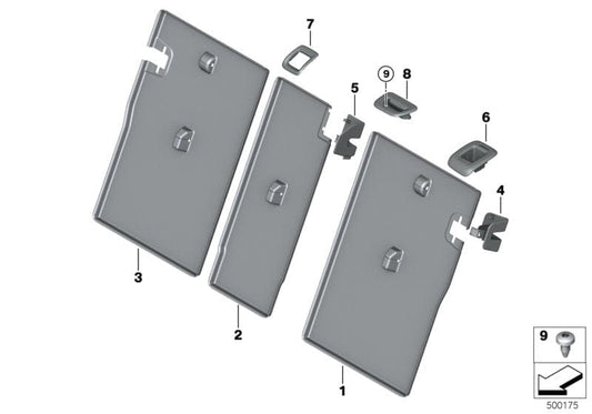 Genuine BMW 52207456114 F40 F44 TriCover, Lock Centre SCHWARZ (Inc. 228iX, 118d & 218i) | ML Performance UK UK Car Parts