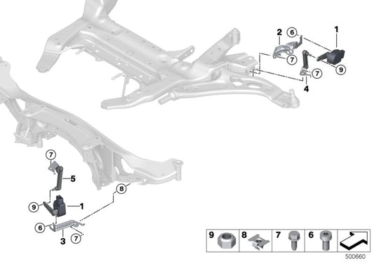 Genuine BMW 37146881444 F44 Bracket For Height Sensor, Rear (Inc. 220dX, X2 28iX & 225i) | ML Performance UK UK Car Parts