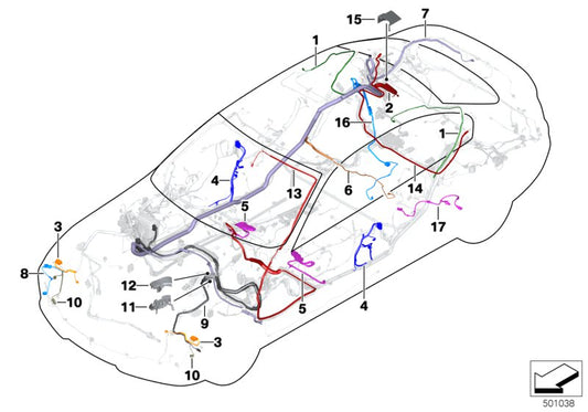 Genuine BMW 61129387650 Rep. Wire For Safety Battery Terminal (Inc. 320i ed, 320d ed & Hybrid 3) | ML Performance UK UK Car Parts