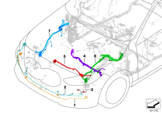 Genuine BMW 61119432816 F40 Rep. Wiring Harness For Electric Fan 850W (Inc. 120dX, 118i & M135iX) | ML Performance UK UK Car Parts
