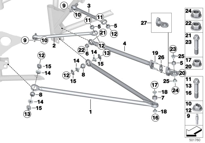 Genuine BMW 33408420372 Adjusting Plate 2,0 mm (Inc. M6 GT3) | ML Performance UK UK Car Parts