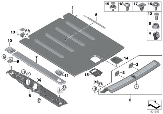 Genuine BMW 51477952256 G06 Trim Panel, Facing, Side Member, Right ANTHRAZIT (Inc. X6) | ML Performance UK UK Car Parts