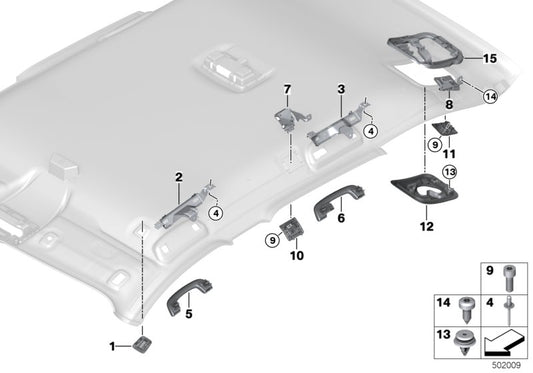 Genuine BMW 51477378637 TriCover, Partition Net, Front Left OYSTER (Inc. X1) | ML Performance UK UK Car Parts