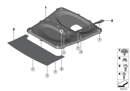 Genuine BMW 51758416753 Structural Reinforcement Panel AUSBAUTEIL (Inc. M235i Racing) | ML Performance UK UK Car Parts