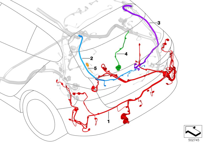 Genuine BMW 61129857061 F40 F44 Grounding Cable, Rear Window (Inc. 118i, M235iX & 218i) | ML Performance UK UK Car Parts