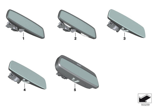 Genuine BMW 51166838309 G15 G16 F91 Rearview Mirror Ec / Led (Inc. M135iX, X7 30dX & 840i) | ML Performance UK UK Car Parts