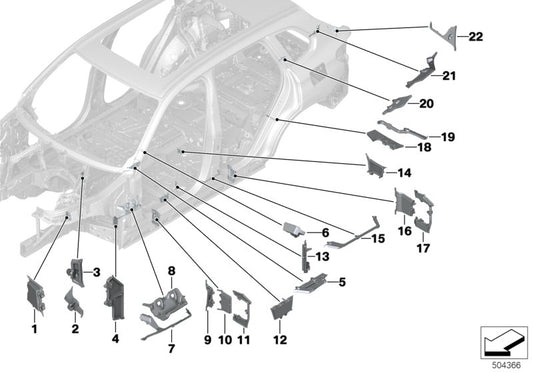 Genuine BMW 41007478538 G07 G05 G06 Moulded Part,Entrance Outside,Rear Right (Inc. X7 50iX, X5 30iX & X6 40i) | ML Performance UK UK Car Parts
